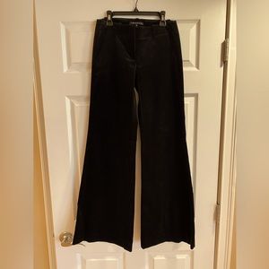 Excellent condition.  Theory. Black Velvet mid rise flare leg